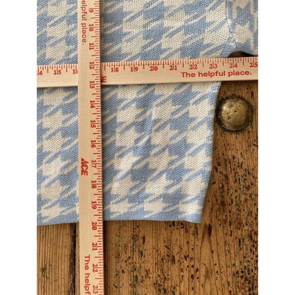 Divided‎ Womens Blue White Sweater Large long sleeve round neck acrylic pullover - Picture 6 of 6